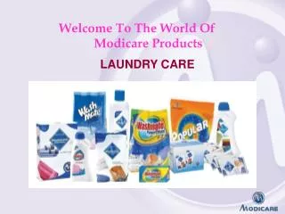 Welcome To The World Of Modicare Products