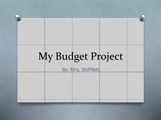 My Budget Project