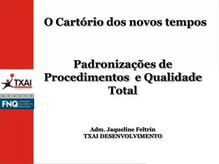 o cart rio dos novos tempos