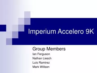 Imperium Accelero 9K