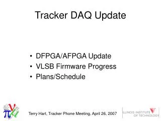 Tracker DAQ Update