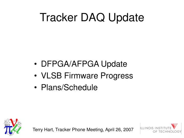 tracker daq update