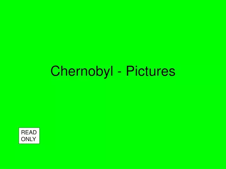 chernobyl pictures