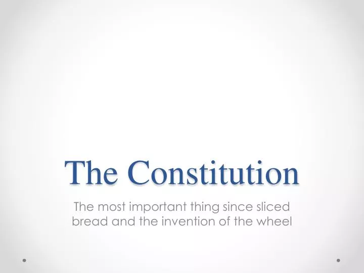 the constitution