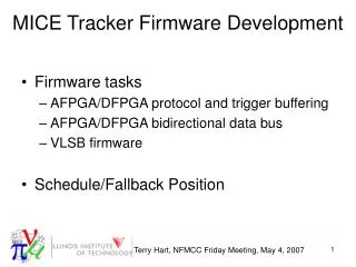 MICE Tracker Firmware Development