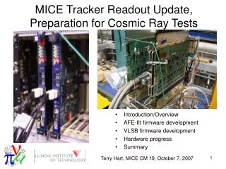 MICE Tracker Readout Update, Preparation for Cosmic Ray Tests