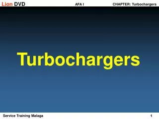 CHAPTER: Turbochargers