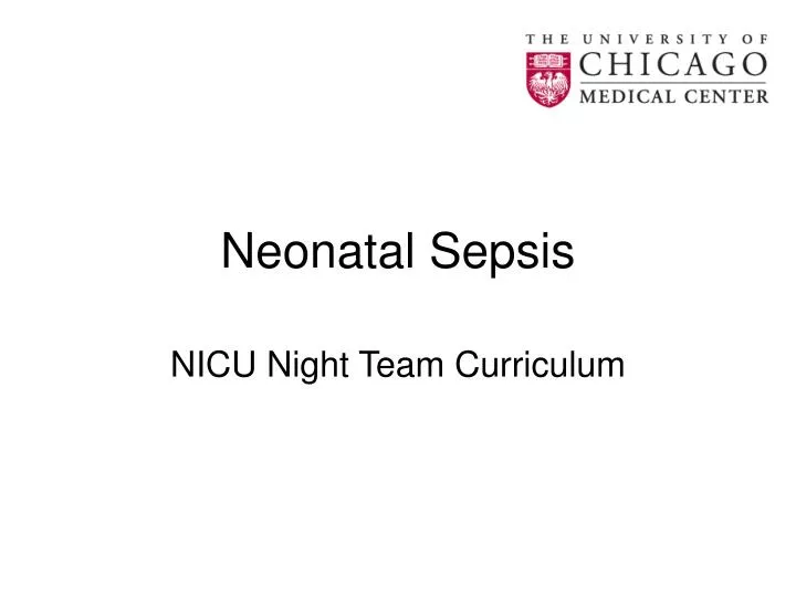 neonatal sepsis