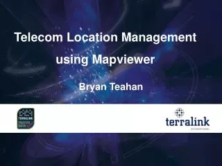 Telecom Location Management using Mapviewer