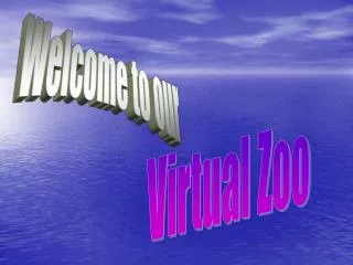 Virtual Zoo