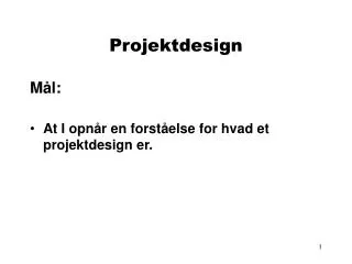 projektdesign