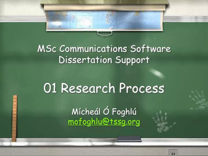 msc communications software dissertation support 01 research process