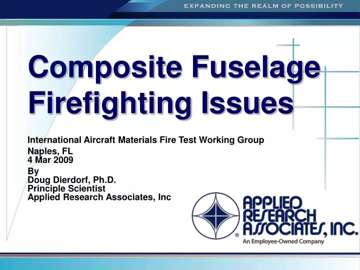 composite fuselage firefighting issues