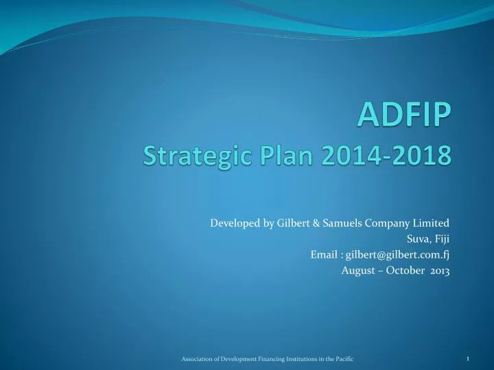 adfip strategic plan 2014 2018