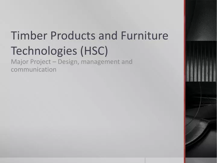 timber products and furniture technologies hsc