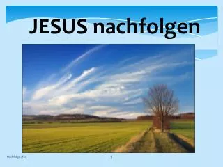 jesus nachfolgen