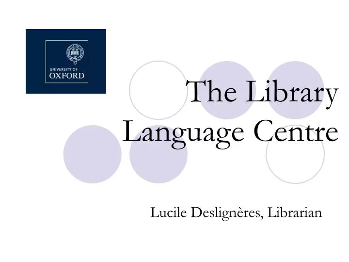 the library language centre