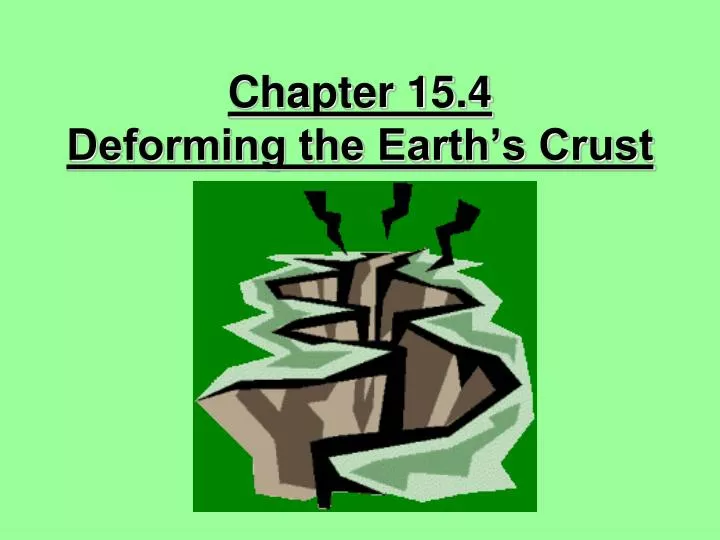 chapter 15 4 deforming the earth s crust