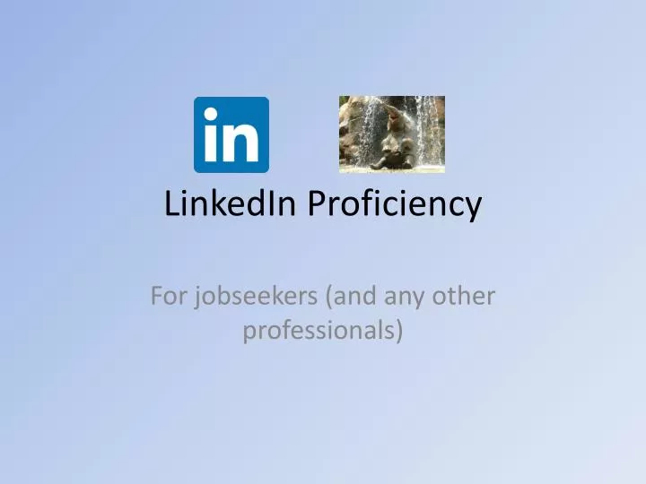 linkedin proficiency
