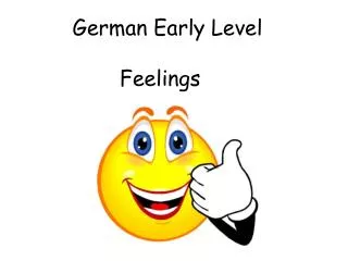 German Early Level