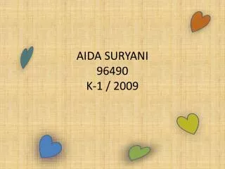 AIDA SURYANI 96490 K-1 / 2009
