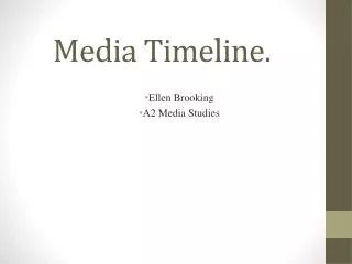 Media Timeline.