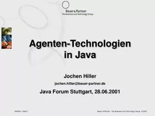 agenten technologien in java
