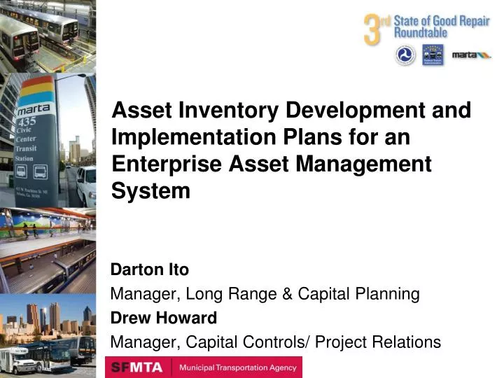 asset inventory development and implementation plans for an enterprise asset management system