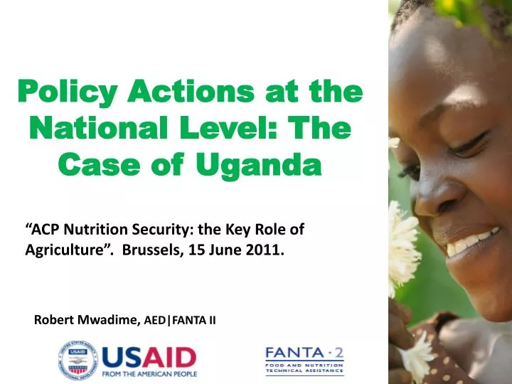 policy actions at the national level the case of uganda