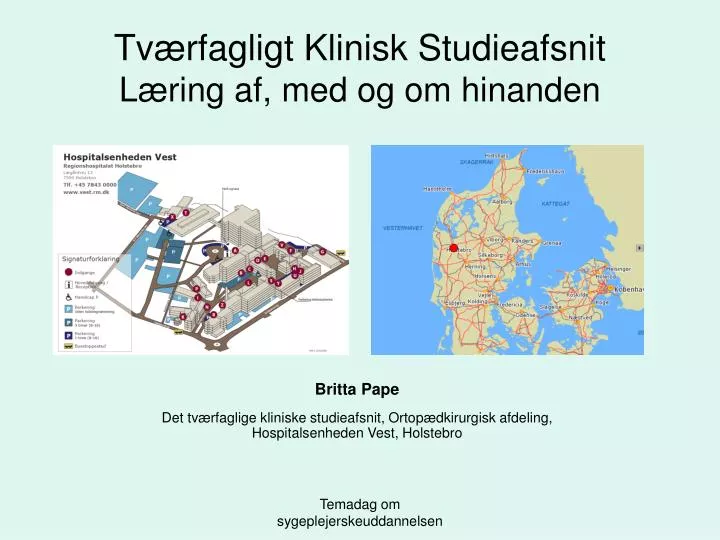 tv rfagligt klinisk studieafsnit l ring af med og om hinanden