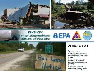 APRIL 12, 2011 Sponsored by: Kentucky Department for Environmental Protection (DEP)