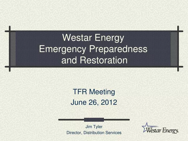 westar energy emergency preparedness and restoration