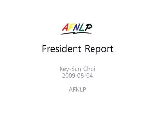 President Report