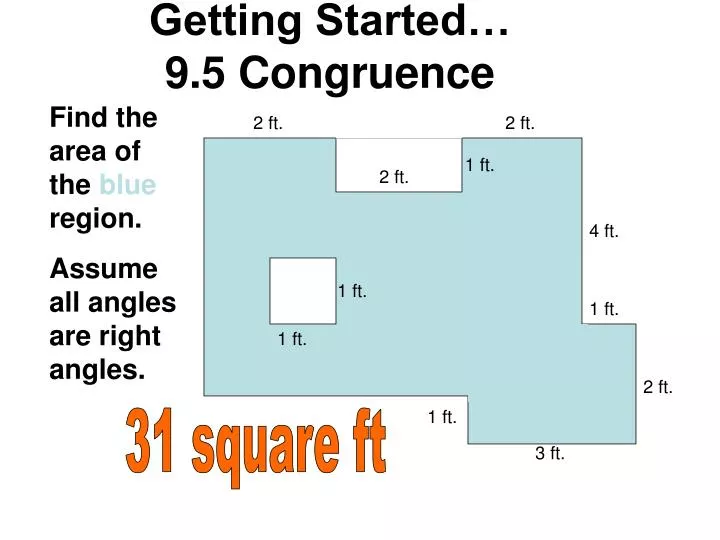 getting started 9 5 congruence