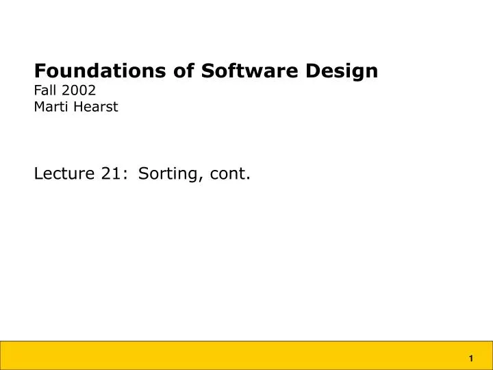 foundations of software design fall 2002 marti hearst