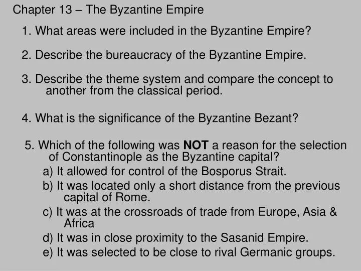 chapter 13 the byzantine empire