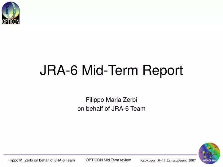 jra 6 mid term report