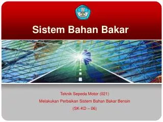 sistem bahan bakar