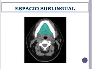 espacio sublingual
