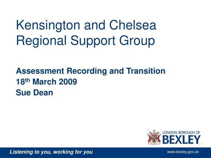 kensington and chelsea regional support group