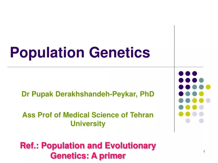 population genetics