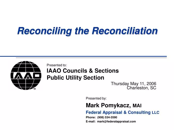 reconciling the reconciliation