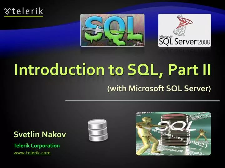 introduction to sql part ii