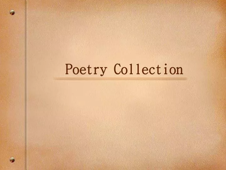 poetry collection
