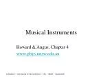 Musical Instruments - slide 1