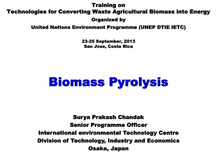 biomass pyrolysis