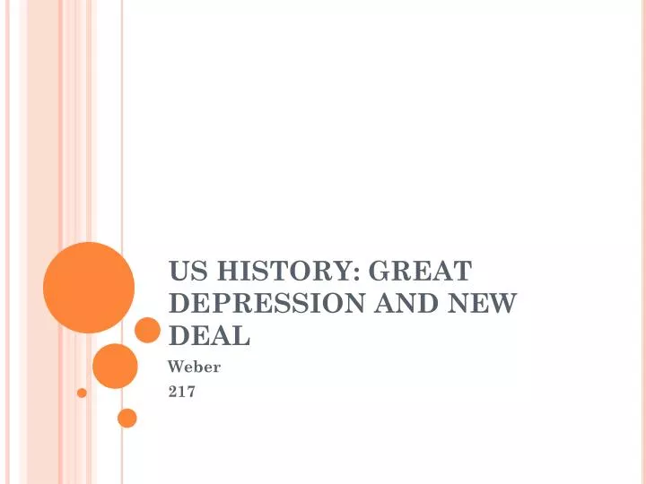us history great depression and new deal