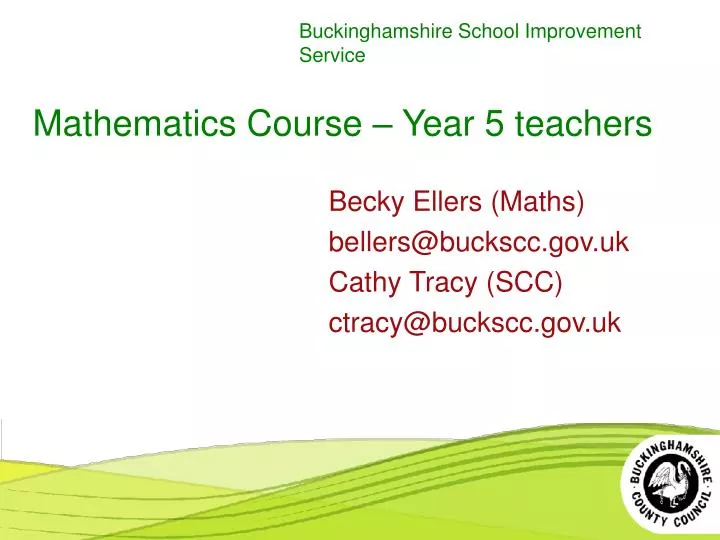 mathematics course year 5 teachers