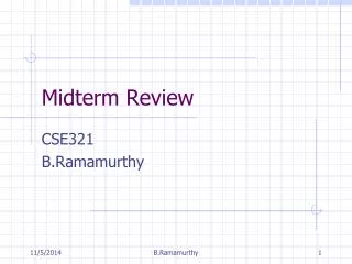 Midterm Review