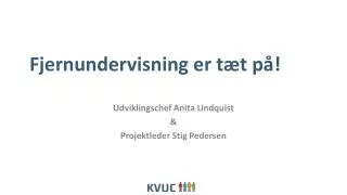 fjernundervisning er t t p